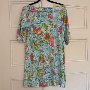 Lilly Pulitzer Cotton Jersey Scoop Neck Dress